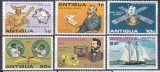 DB1 Antigua 1976 Evenimente Corabii Cosmos Telefon 6 v. MNH, Nestampilat