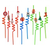 Set Paie Rasucite Craciun, Multicolor, Plastic, 6x270mm, 10 Bucăți, Oem