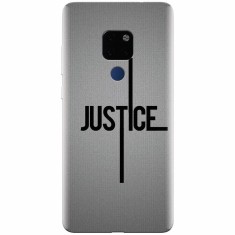 Husa silicon pentru Huawei Mate 20, Amir Justice Minimalistic Nubheebuccus Text