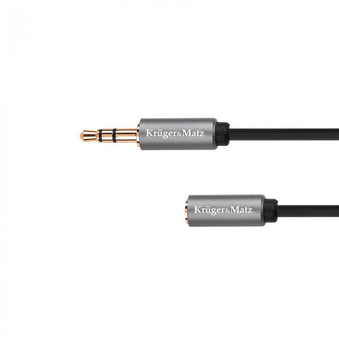 Cablu jack 3.5 tata - mama 1.8m basic k&amp;m
