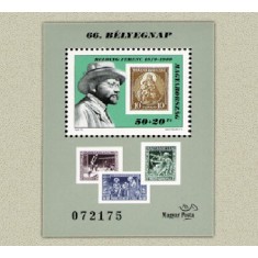 Ungaria 1993 - Ziua marcii postale, colita neuzata