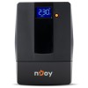UPS nJoy Horus Plus 600, 600VA/360W, LCD Touchscreen, 2 Prize Schuko, Protectie RJ11, USB, AVR, Repornire Automata