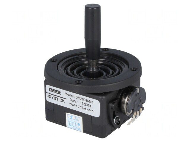 Joystick Biaxial 0-10k&Omega; 10k&Omega; 10-80&deg;C OM200B-M4