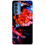 Husa compatibila cu Motorola G20 model Broken Time, Silicon, TPU, Viceversa, Transparent, Carcasa