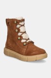 Sorel botine SOREL EXPLORER III JOAN femei, culoarea maro, cu toc plat, izolat, 2077981242
