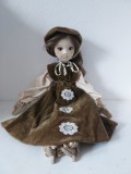 Păpușă vintage decorativă, Hand Made, 48 cm inaltime
