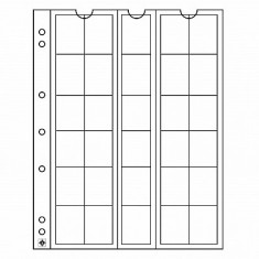 NUMIS 25 PVC file rezerva pentru monede - 5 buc. in packet