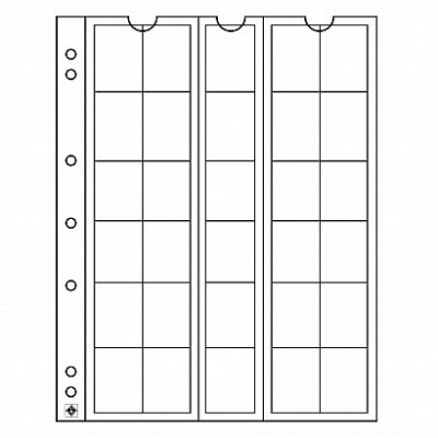 NUMIS 25 PVC file rezerva pentru monede - 5 buc. in packet foto