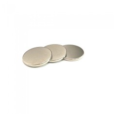 Set 3 magneti foarte puternici, gri, disc, simplu, 15 mm X 2 mm