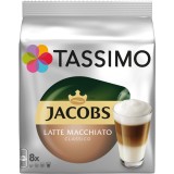 Capsule cafea, Jacobs Tassimo Latte Machiato, 8 bauturi x 295 ml, 8 capsule specialitate cafea + 8 capsule lapte