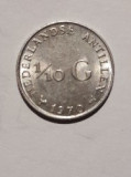 1/10 1970 Gulden argint Antilele Olandeze, America Centrala si de Sud