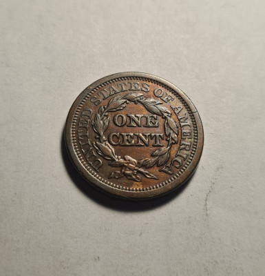 1 Cent 1851 Large Cent Piesa de Colectie foto