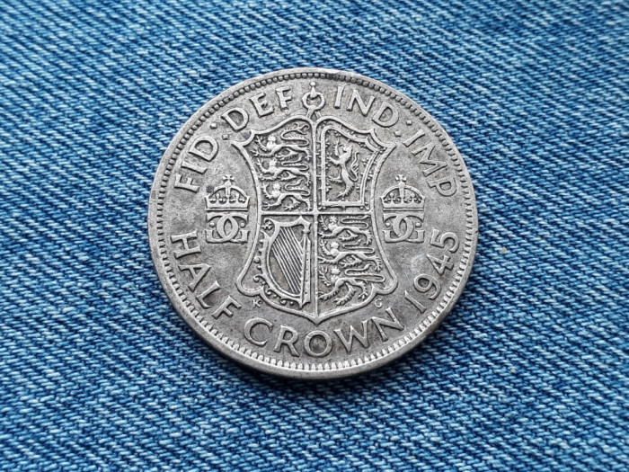 1/2 Half Crown 1945 Anglia / Marea Britanie argint