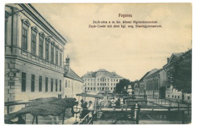 560 - FAGARAS, Brasov, Romania - old postcard - used - 1912 foto
