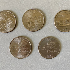 5 Comemorative 1/4 DOLAR 25 CENTI - CENTS - 2000 P D - SUA - USA - KM 305 (303)