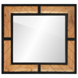 Oglinda de baie, 60x1x55 cm, lemn masiv de acacia GartenMobel Dekor, vidaXL