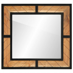 Oglinda de baie, 60x1x55 cm, lemn masiv de acacia GartenMobel Dekor