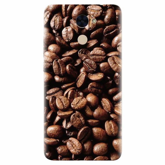 Husa silicon pentru Huawei Enjoy 7 Plus, Coffee Beans
