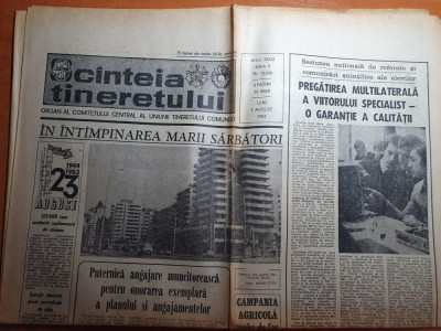 scanteia tineretului 1 august 1983-calusul romanesc,ivan patzaichin aur la C.M foto