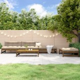 Cumpara ieftin Set mobilier relaxare grădină 5 piese maro miere lemn masiv pin