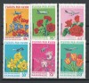 Gabon 1971 Mi 425/30 MNH, nestampilat - Flori, Flora