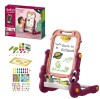 Tabla de desenat multifunctionala cu doua fete si 2 jocuri de societate incluse WePro Store, partea magnetica pentru cifre si litere si cea neagra pen
