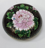 Cutie cu capac Cloisonne, Secol 20