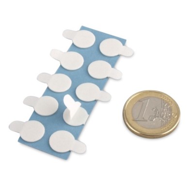 Buline dublu adezive, &amp;Oslash;10 mm, set de 100 bucati foto
