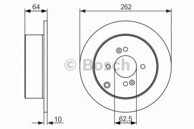 Disc frana HYUNDAI GETZ (TB) (2002 - 2010) BOSCH 0 986 479 C08 foto