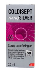 Spray pentru gat Coldisept NanoSilver, 20ml, Arkona