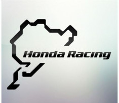 Sticker auto geam Honda Racing foto