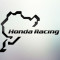 Sticker auto geam Honda Racing