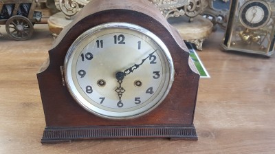 ceas semineu englez, functionare foarte buna. model 1920-1930. foto