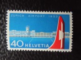 Elvetia-Aviatie-serie completa-nestampilat