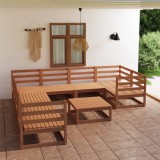 Set mobilier de gradina, 9 piese, lemn masiv de pin GartenMobel Dekor, vidaXL