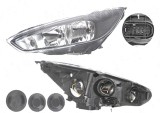 Far FORD FOCUS III, 10.2014-08.2018, DEPO, fata, partea stanga, tip bec H1+H7+PY21W+W5W; electric; negru; cu motor;