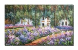 Cumpara ieftin Tablou celebru pictat manual, Gradina din Giverny, 100x60cm ulei pe panza, reproducere Claude Monet