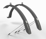 Set 2 aparatori roti biciclete, Simpla UBIQUIT 45 LONG 28&quot;, culoare negru/titan Cod:B222