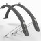 Set 2 aparatori roti biciclete, Simpla UBIQUIT 45 LONG 28&quot;, culoare negru/titan Cod:B222