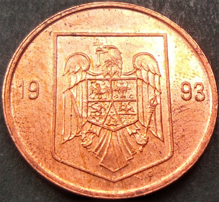 Moneda 1 LEU - ROMANIA, anul 1993 *cod 1969 = luciu A.UNC