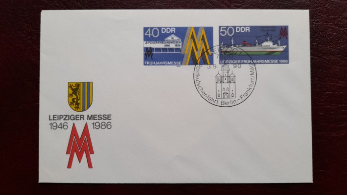 1990-DDR Plic nec.st.Leipzig
