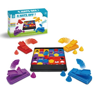 Joc Interactiv pentru Copii, Flippy, 4 Hats Off, Tabla de Joc, Figurine Palarii, Multicolor foto