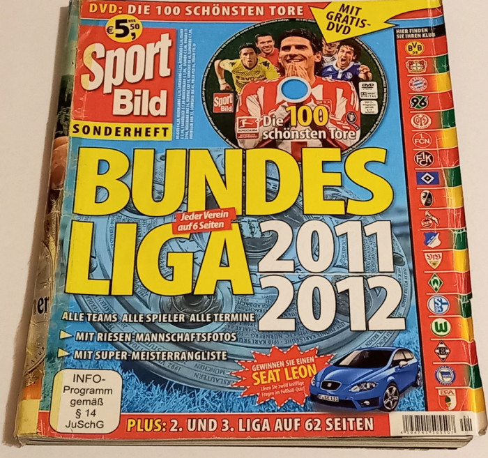 Revista fotbal - SPORT BILD - BUNDESLIGA 2011-2012 (fara DVD)