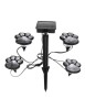 Set 4 Lampi Solare LED Gradina, Model Amprenta Labute Catel, Lumina Alb Cald, Panou Solar, Senzor Lumina, IP44