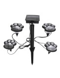 Set 4 lampi solare LED pentru gradina model amprenta labute de catel