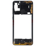 Carcasa Mijloc Samsung Galaxy A21s A217 Negru cu Butoane Volum Power Originala