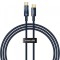 Cablu Date si Incarcare USB-C - USB-C Baseus Explorer, 100W, 1m, Bleumarin P10319704321-00