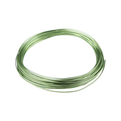 Sarma aluminiu pentru decoratiuni, diametru 1 mm, lungime 10 m, Verde deschis foto