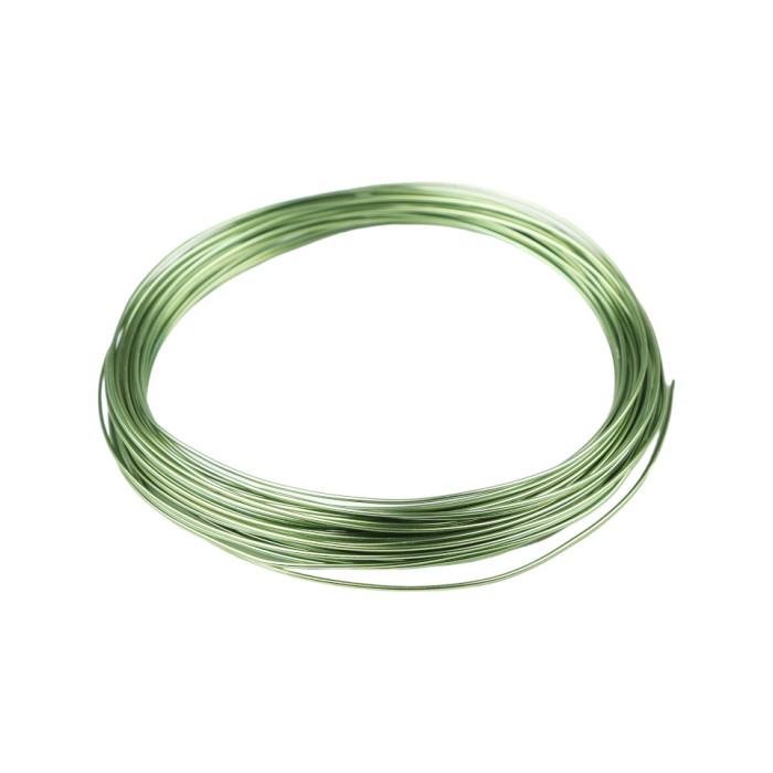 Sarma aluminiu pentru decoratiuni, diametru 1 mm, lungime 10 m, Verde deschis