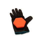 Mănuși Slide Longboard Freeride GLOVES 500 Negru-Portocaliu, Oxelo